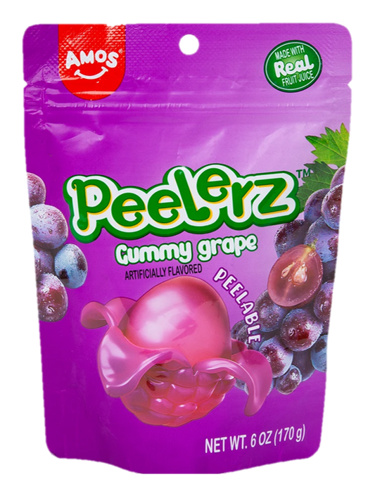Amos Peelerz Gummy Peelable Grape - 6 oz