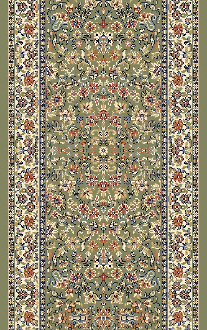 Dynamic Stair Runner Ancient Garden Green Stair Runner 57078-4444-31inSold By the Foot