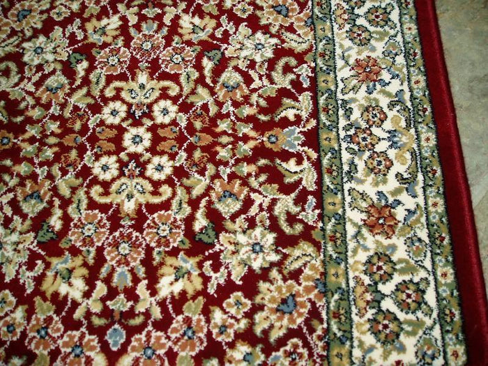 Stair Runner 26 in x 1 ft Ancient Garden Red Stair Runner 57078-1414 - 26 inch Sold By the Foot