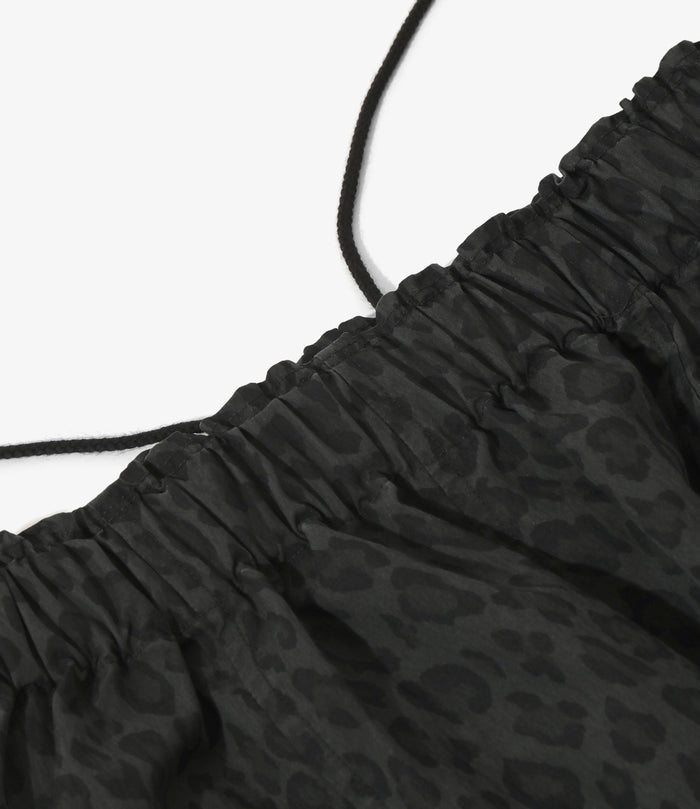 Army String Cropped Pant - Charcoal - C/N Poplin / Leopard