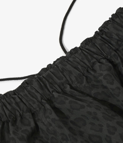 Army String Cropped Pant - Charcoal - C/N Poplin / Leopard