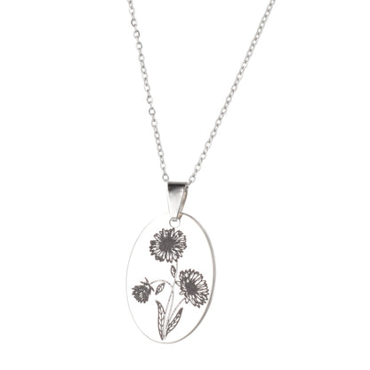 September Birth Flower Necklace - Aster