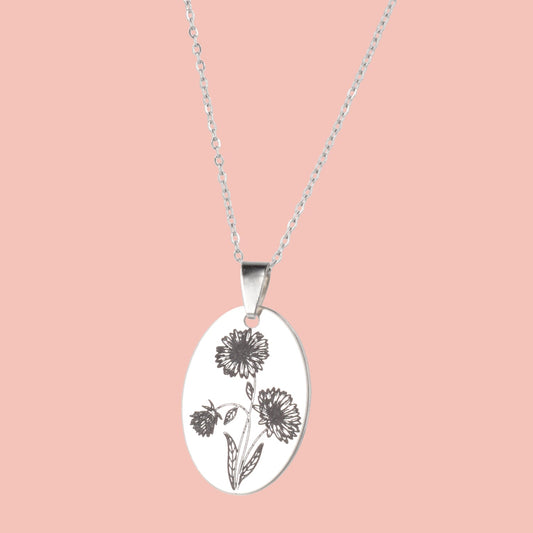 September Birth Flower Necklace - Aster