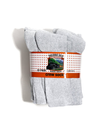Baker's Dozen Crew Sock - Grey