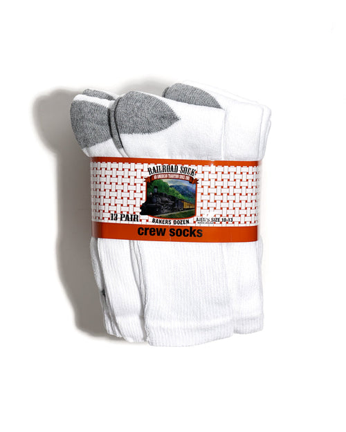 Baker's Dozen Crew Sock - White