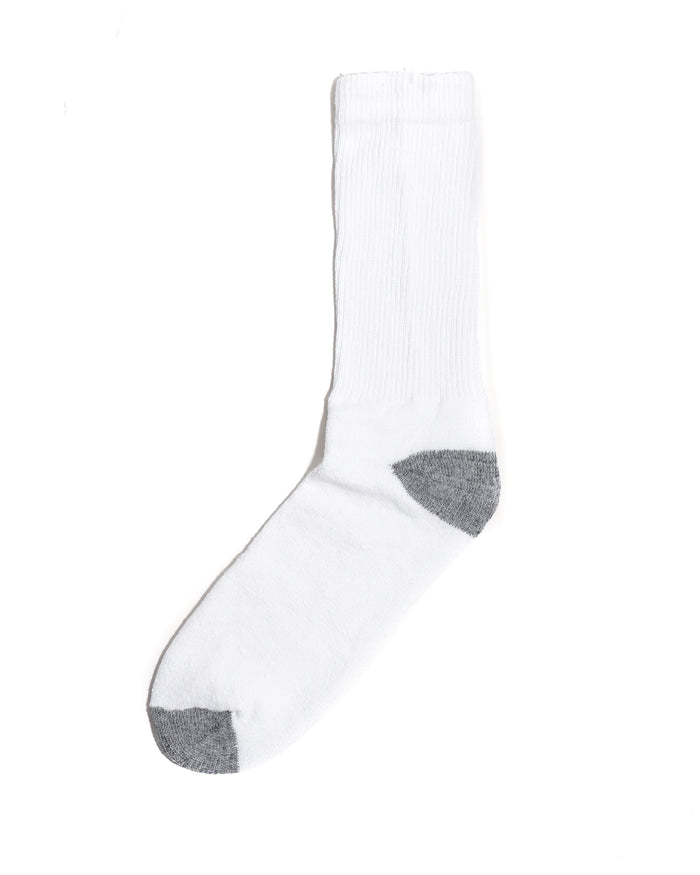 Baker's Dozen Crew Sock - White