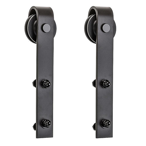 Barn Door Hardware - Sliding Door Hardware Strap Hangers - Oil Rubbed Bronze