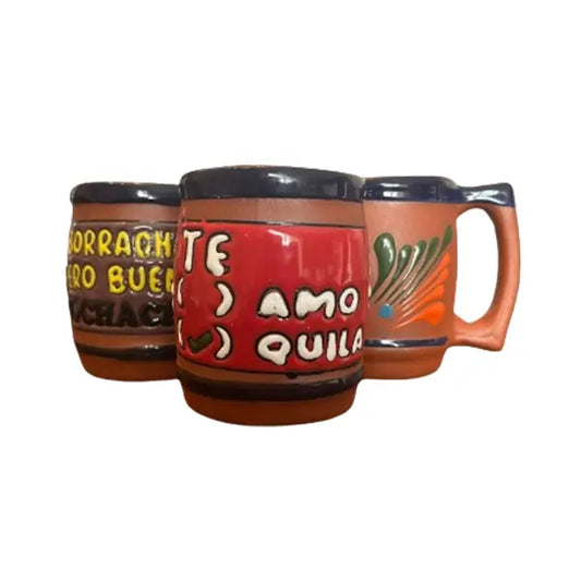 Barrilito Decorativo Asst. w/ Phrases Engobe - 20 oz