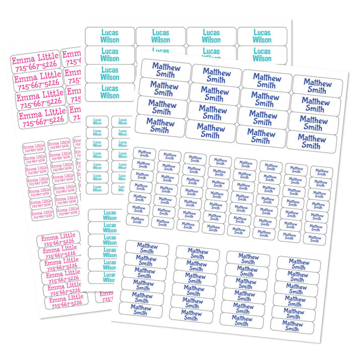 Basic Stick-On Waterproof Name Labels