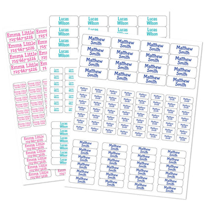 Basic Stick-On Waterproof Name Labels