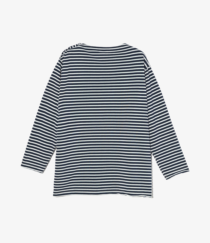 Basque Shirt - Navy/White PC Stripe Jersey