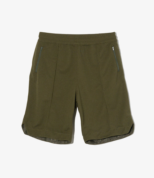 BB Shorts - Olive Diamond Poly Knit