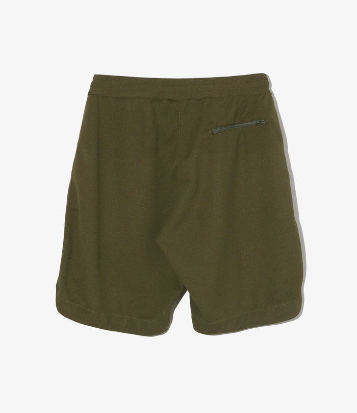 BB Shorts - Olive Diamond Poly Knit