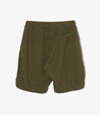 BB Shorts - Olive Diamond Poly Knit