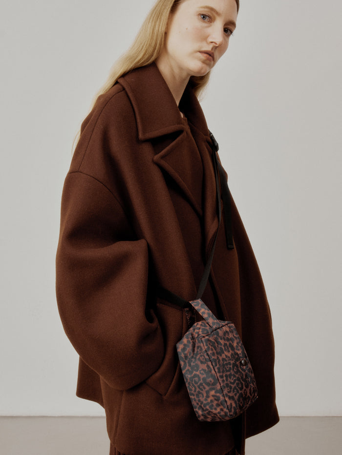 Belt Pouch Mini - Leopard Puffer