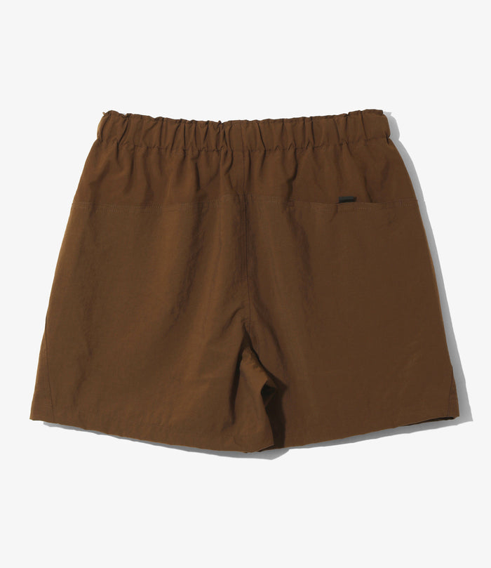 Belted Short - Brown - Nylon Oxford