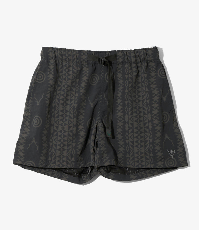 Belted Short - Native S&T - Nylon Tussah