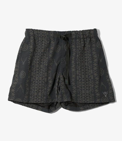 Belted Short - Native S&T - Nylon Tussah