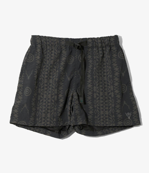 Belted Short - Native S&T - Nylon Tussah