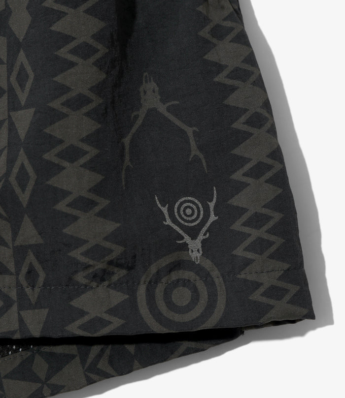 Belted Short - Native S&T - Nylon Tussah