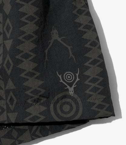 Belted Short - Native S&T - Nylon Tussah