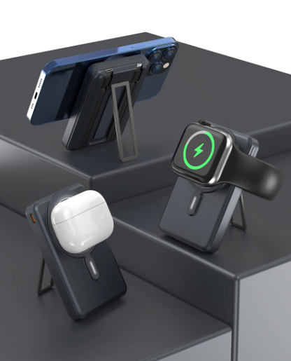 5-in-1 Power Bank Wireless Charger