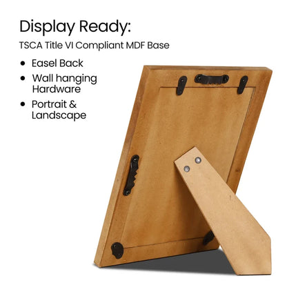 Bone Inlay & Wood Picture Frame | Blockline Collection | 4x6 5x7