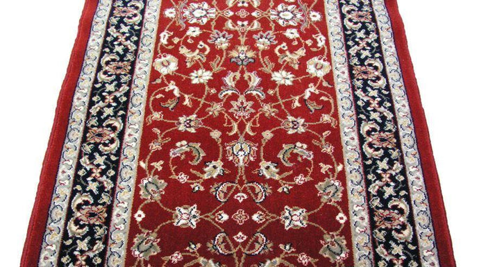 Dynamic Stair Runner Brilliant Wool Red Stair Runners 72284-331- 26Inch - Sold By the Foot