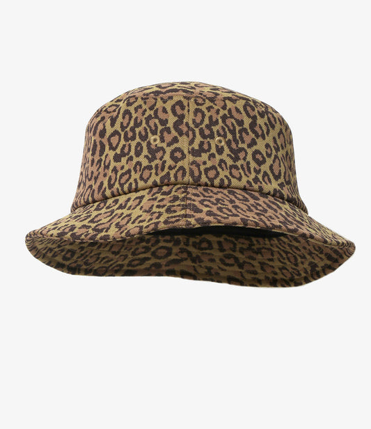 Bucket Hat - Brown - Poly Jq. / Leopard