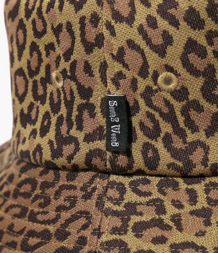 Bucket Hat - Brown - Poly Jq. / Leopard