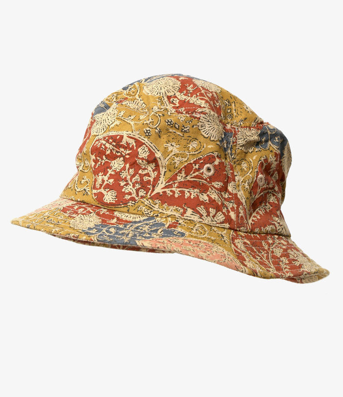 Bucket Hat - Mustard - Batik Printed