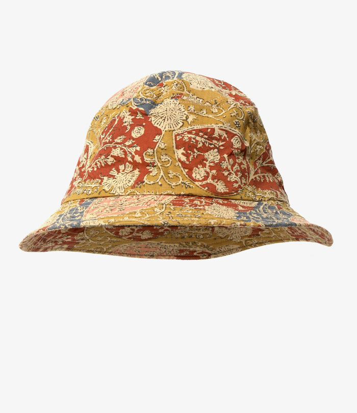 Bucket Hat - Mustard - Batik Printed