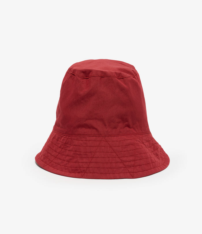 Bucket Hat - Red Lt. Weight Nyco Poplin