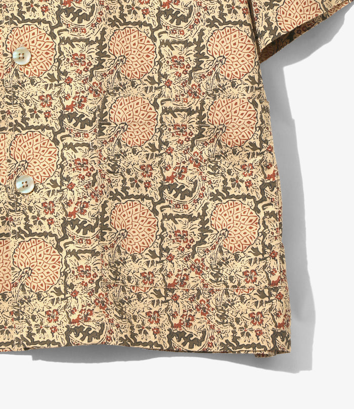 Cabana Shirt - Beige - Batik Printed