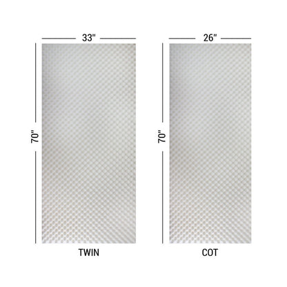 Cabin Comfort 1.5" Memory Foam Egg Crate Camp Mattress Pad Twin or Cot