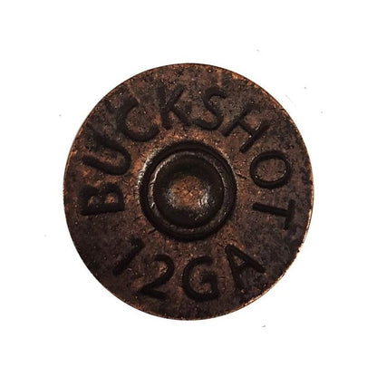 Cabinet Knobs - Rustic / Lodge Shotgun Shell - 1.25" Inch x 1.25" Inch - Multiple Finishes Available - bronze