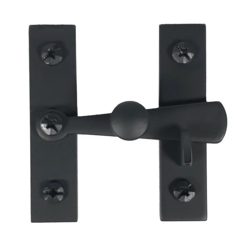 Cabinet Latches - Smooth Knob & Bar - Matte Black Finish - Sold Individually