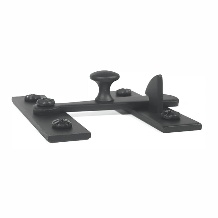Cabinet Latches - Smooth Knob & Bar - Matte Black Finish - Sold Individually
