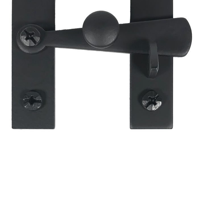 Cabinet Latches - Smooth Knob & Bar - Matte Black Finish - Sold Individually