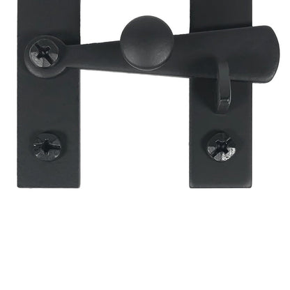 Cabinet Latches - Smooth Knob & Bar - Matte Black Finish - Sold Individually
