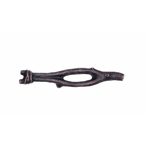 Rustic large twigs cabinet pulls in oil-rubbed bronze