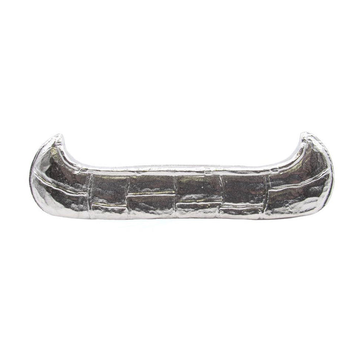 Rustic lodge canoe cabinet pulls in Nickel