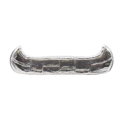 Rustic lodge canoe cabinet pulls in Nickel