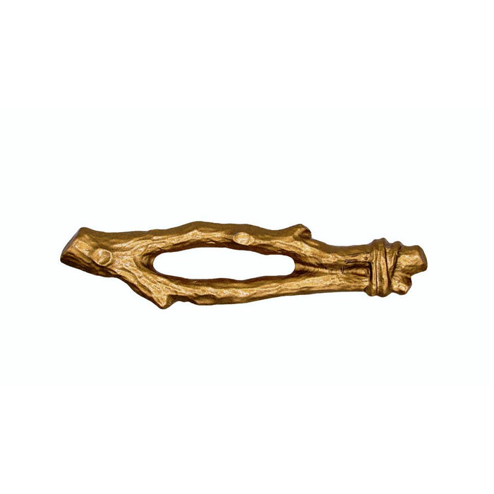 Rustic twigs cabinet pulls in  Lux Gold