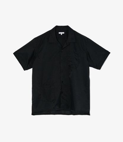Camp Shirt - Black Polyester Mesh