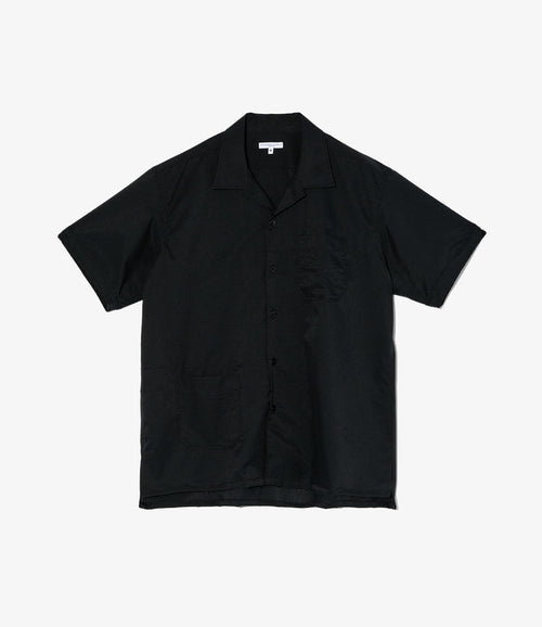 Camp Shirt - Black Polyester Mesh