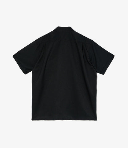 Camp Shirt - Black Polyester Mesh