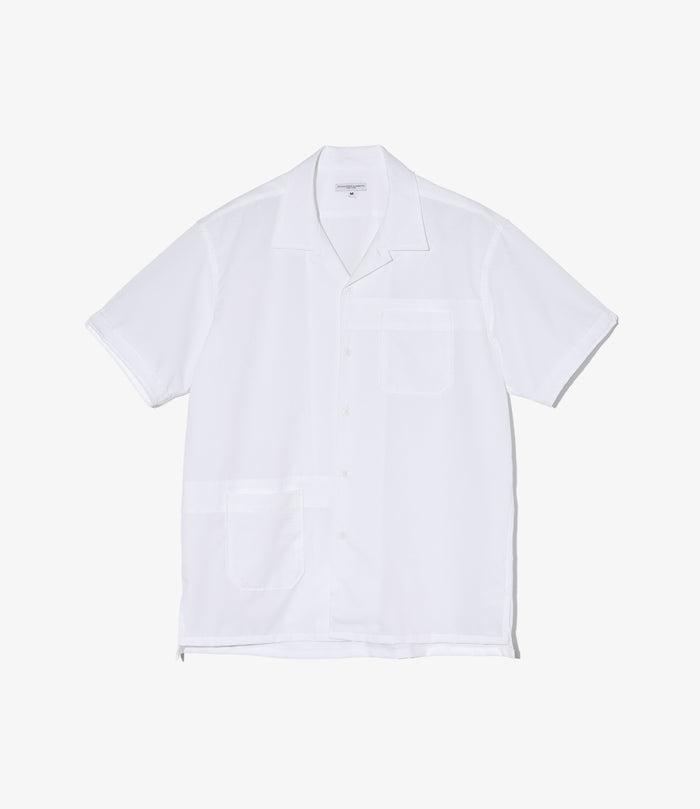 Camp Shirt - White Polyester Mesh
