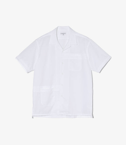 Camp Shirt - White Polyester Mesh