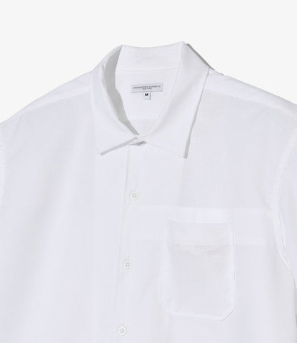 Camp Shirt - White Polyester Mesh